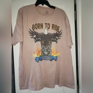West Coast Men's Born to Ride Tee - Tan